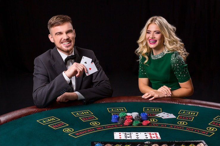 Studio live dealer mutogel dengan meja HD, dealer profesional, dan setup kamera multi-sudut